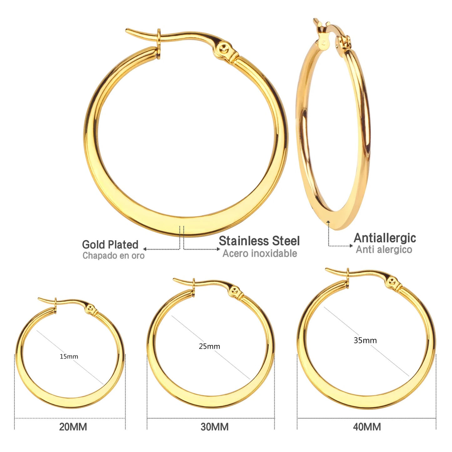 LUXUKISSKIDS Gold Color Luxury Hoop Earrings Aesthetic Hyperbole Big Round Statements Earrings Modern Fashion Korea Jewelry Gift