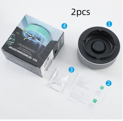 Removal Air Purification Ashtray Anion Purification Practical Automatic Purifier Ashtray Portable Gadgets For Car Ashtray