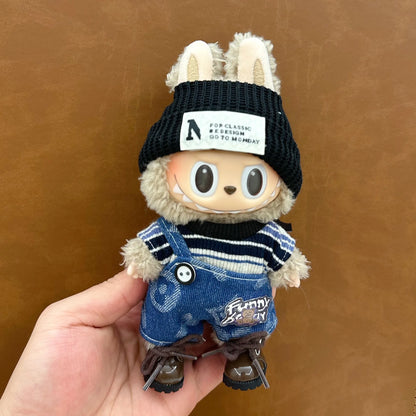 Doll Clothes For 15-17CM I II III Labubu Outfits Mini Plush Cotton Idol Doll Universal Clothing Sitting Party Accessories Gifts
