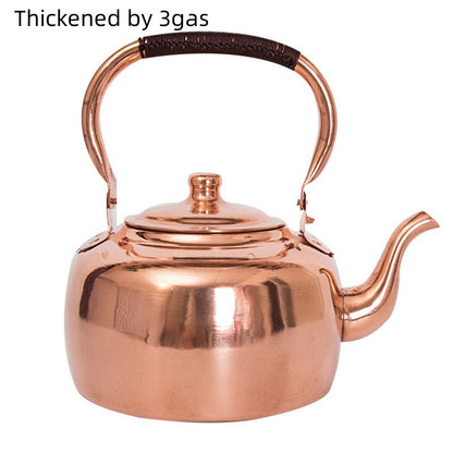 Large Thickened Household Brass Teapot