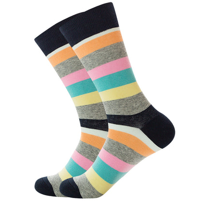 Striped Men And Women Trendy Color Street Cool Tube Socks