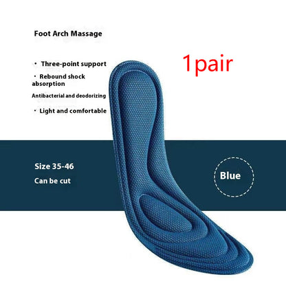 Massage Deodorant And Sweat-absorbing Men's And Women's Comfortable Shock Absorbing Insole