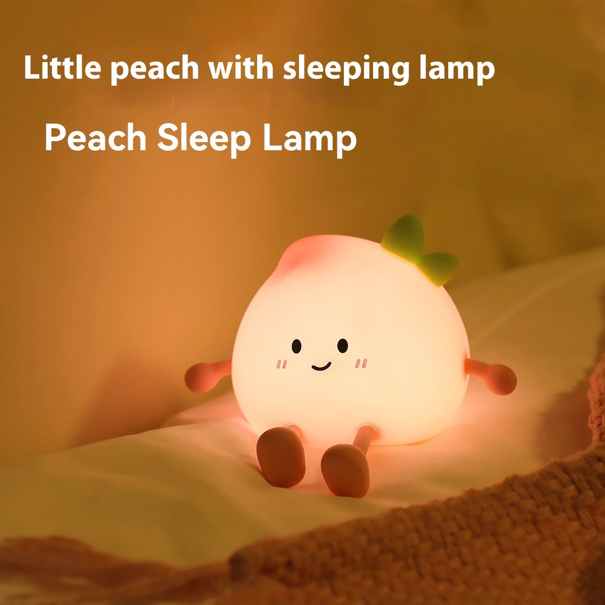 Small Fart Peach Small Night Lamp Rechargeable Eye Protection