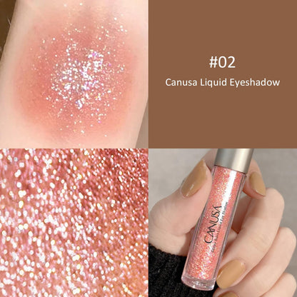 Liquid Glitter Eyeshadow | Long Lasting | Liquid-Type | Quick-Drying | Glitter Eyeshadow That Shimmers like Shattered Glass in Every Angle | 2G/0.07 Fl Oz (Orange)