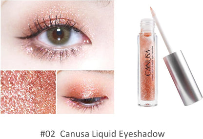 Liquid Glitter Eyeshadow | Long Lasting | Liquid-Type | Quick-Drying | Glitter Eyeshadow That Shimmers like Shattered Glass in Every Angle | 2G/0.07 Fl Oz (Orange)