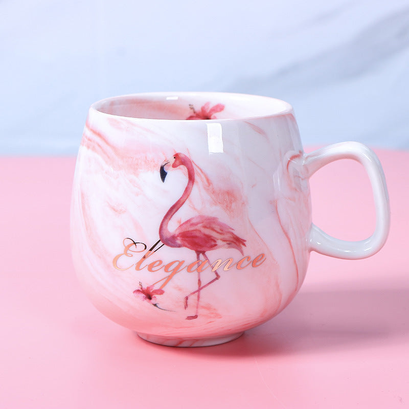 Ins Marble Pattern Couple Ceramic Cup