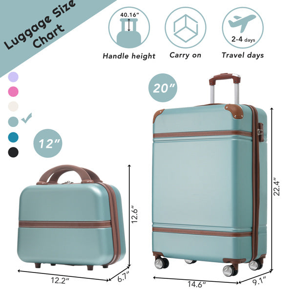 20-inch Hard-shell Suitcase With Cosmetic Bag