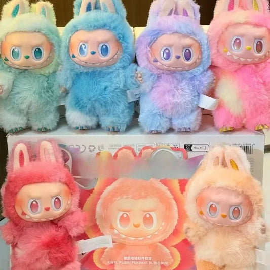 For Labubu The Monsters V3 Series Blind Box Teddy Vinyl Base Toy Animated Characters Mysterious Surprise Box Keychain Kids Gift