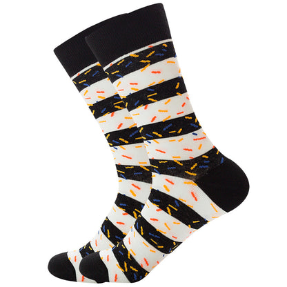 Striped Men And Women Trendy Color Street Cool Tube Socks