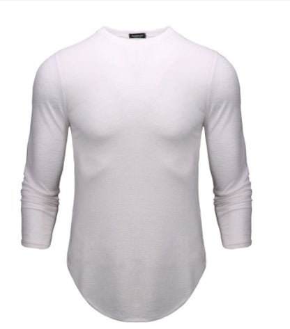 New Autumn And Winter Round Neck Slim Long-sleeved Men's T-shirt