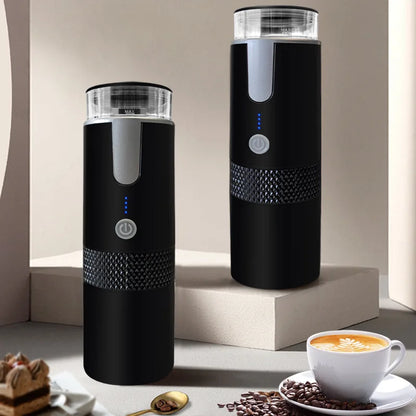 Portable Electric Coffee Maker for Ground Coffee and Capsule Brewing