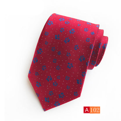 Men's Casual Formal Wear Polyester Jacquard Tie