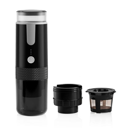 Portable Electric Coffee Maker for Ground Coffee and Capsule Brewing