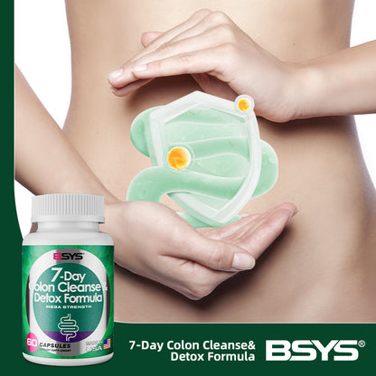 BSYS 7 Day Colon Cleanse & Detox Formula 60's