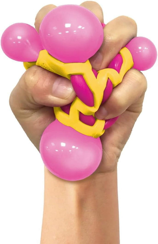 Nee Doh Atomic Squeeze Ball - Novelty Fidget Toy for Children Ages 3 and Up, Available in Multiple Colors