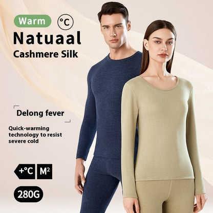 Cashmere Silk Thermal Underwear Long Johns