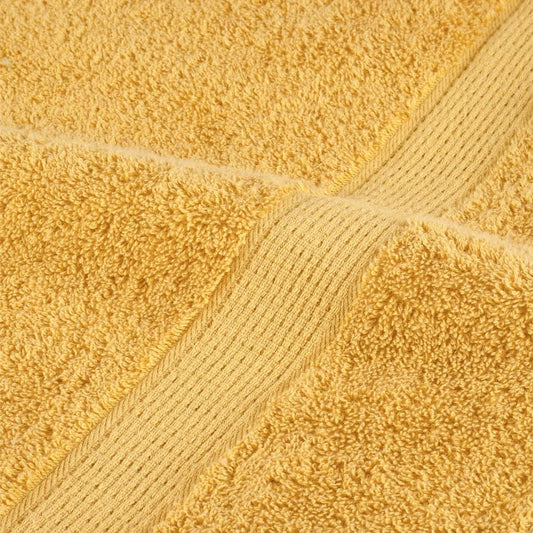 vidaXL Prosoape de saună premium SOLUND 4 buc auriu 80x200cm 600gsm