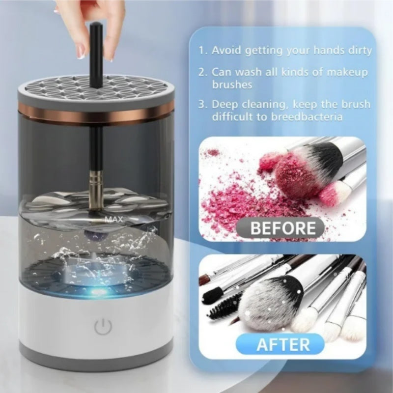 Makeup Brush Cleaner Automatic Rotating Makeup Brush Cleaner USB Portable Electric Cosmetic Makeup Brush Rotary Washing Machine