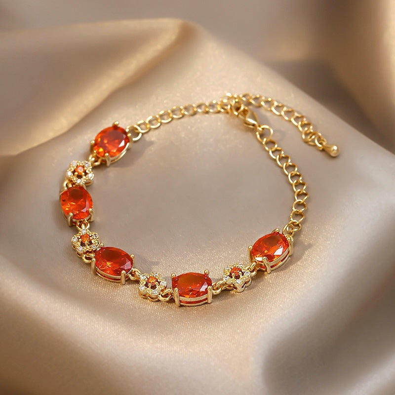 Light Luxury Personality Trendy Zircon Refined Grace High-grade Bracelet