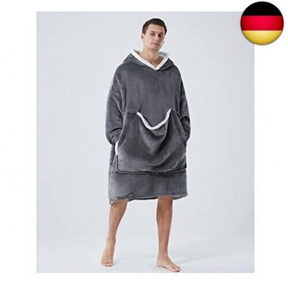 Oversized Hoodie Damen,Weich Flanell Hoodies Decke Damen,Mit Übergroßer T