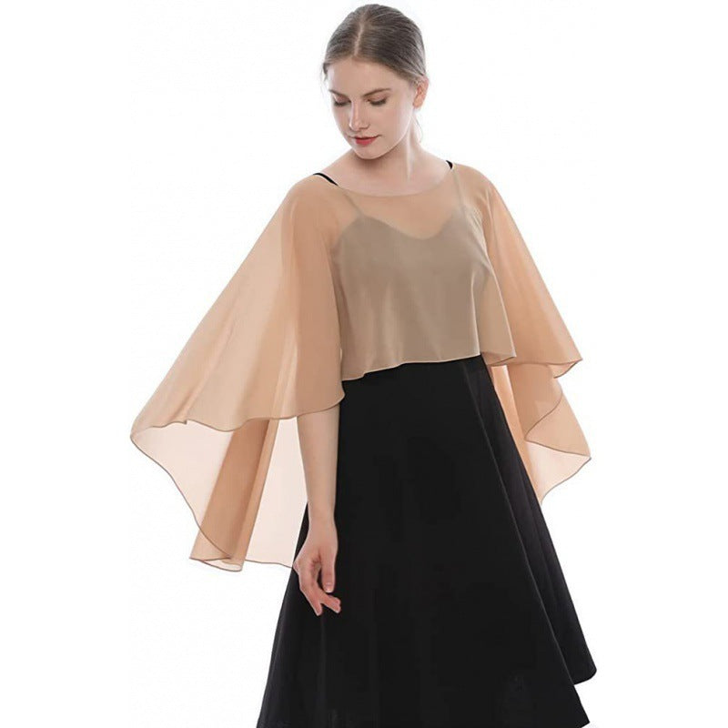 Women's Solid Color Thin Chiffon Breathable Sun Protection Shawl