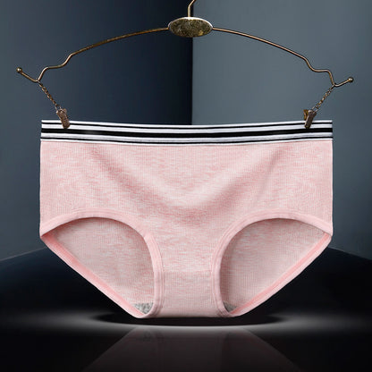 Women's Simple Threaded Cotton Underwear