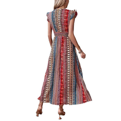 Bohemian Style Printed Long Dress Women