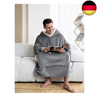 Oversized Hoodie Damen,Weich Flanell Hoodies Decke Damen,Mit Übergroßer T