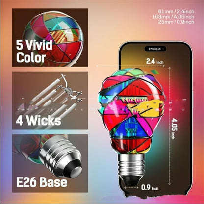 Colored Glass LED Bulb Energy Saving And Environmental Protection
